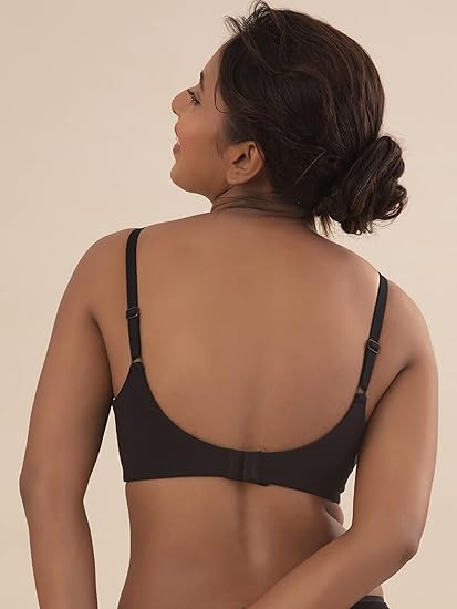 NYKD Everyday Cotton Padded Wireless T-Shirt Bra for Women 3,4th Coverage, Daily Use – NYB094